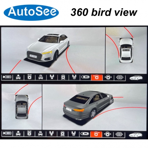 suit original OEM monitor for GAC Trumpchi GA8 GA6 EA6 GA4 GA3 GE3 Shadow car 360° degree camera 3D bird eye Panoramic view Front rear Surround parking reverse system